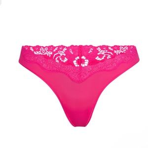 SKIMS NEON ROSE DIPPED THONG